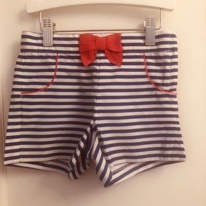 Janie and Jack blue girls shorts -size 4